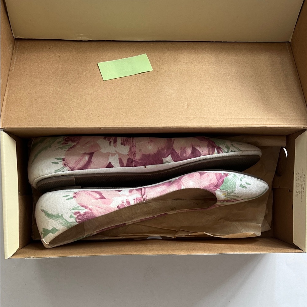 Diesel Floral plum and white Flats with box - Picture 11 of 12